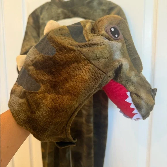 Kids Dinosaur Costume - Green and Brown - Picture 3 of 5